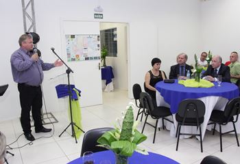 Sr. Clóvis Schneider, presidente reeleito do SINTRALOG.